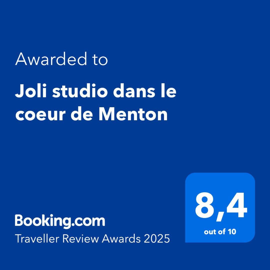 Joli Studio Dans Le Coeur De Menton Exteriér fotografie